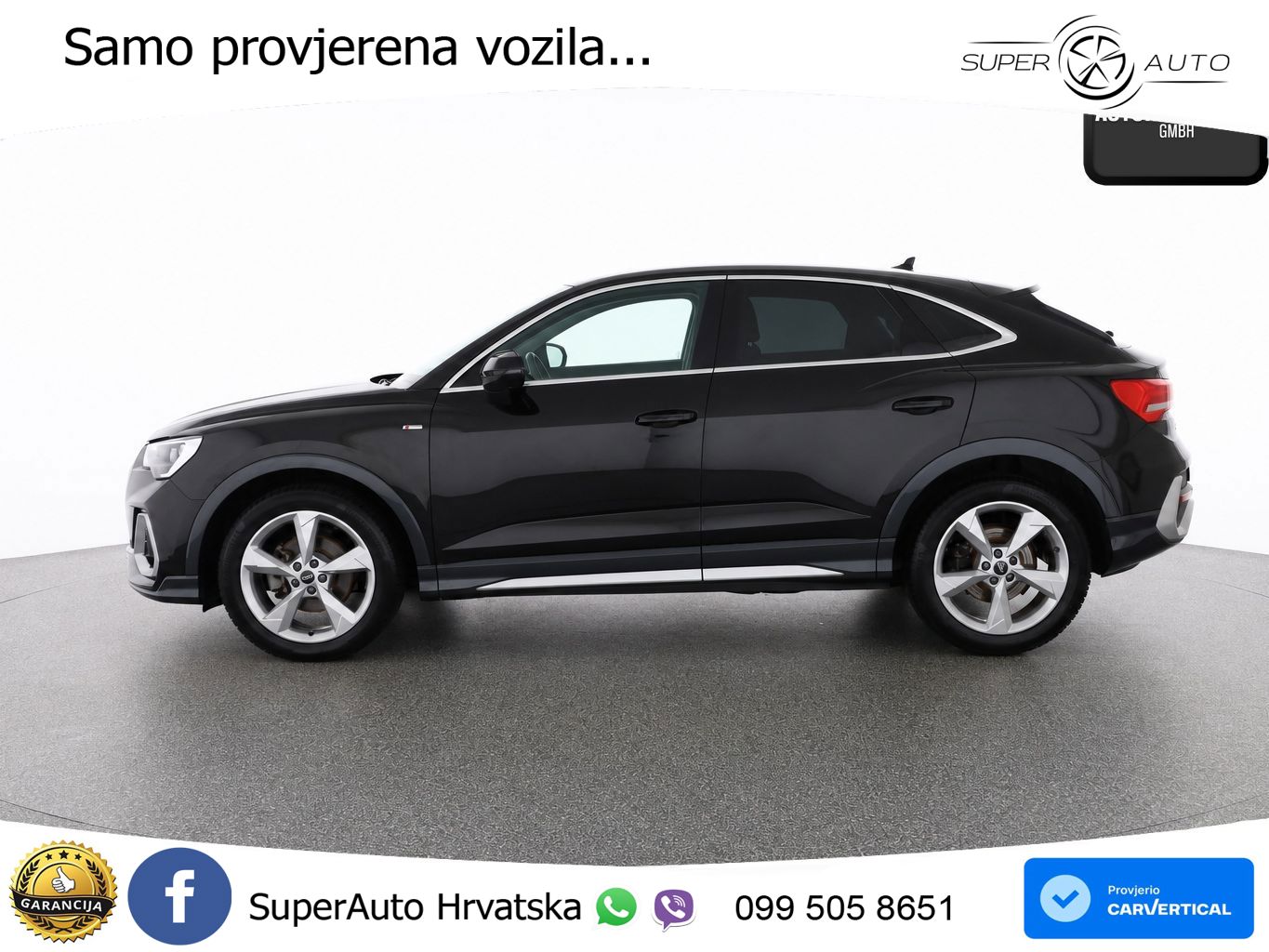 Audi Q3 Sportback 35 TDI (150 KS) S tronic S line LED+GR SJED+ACC