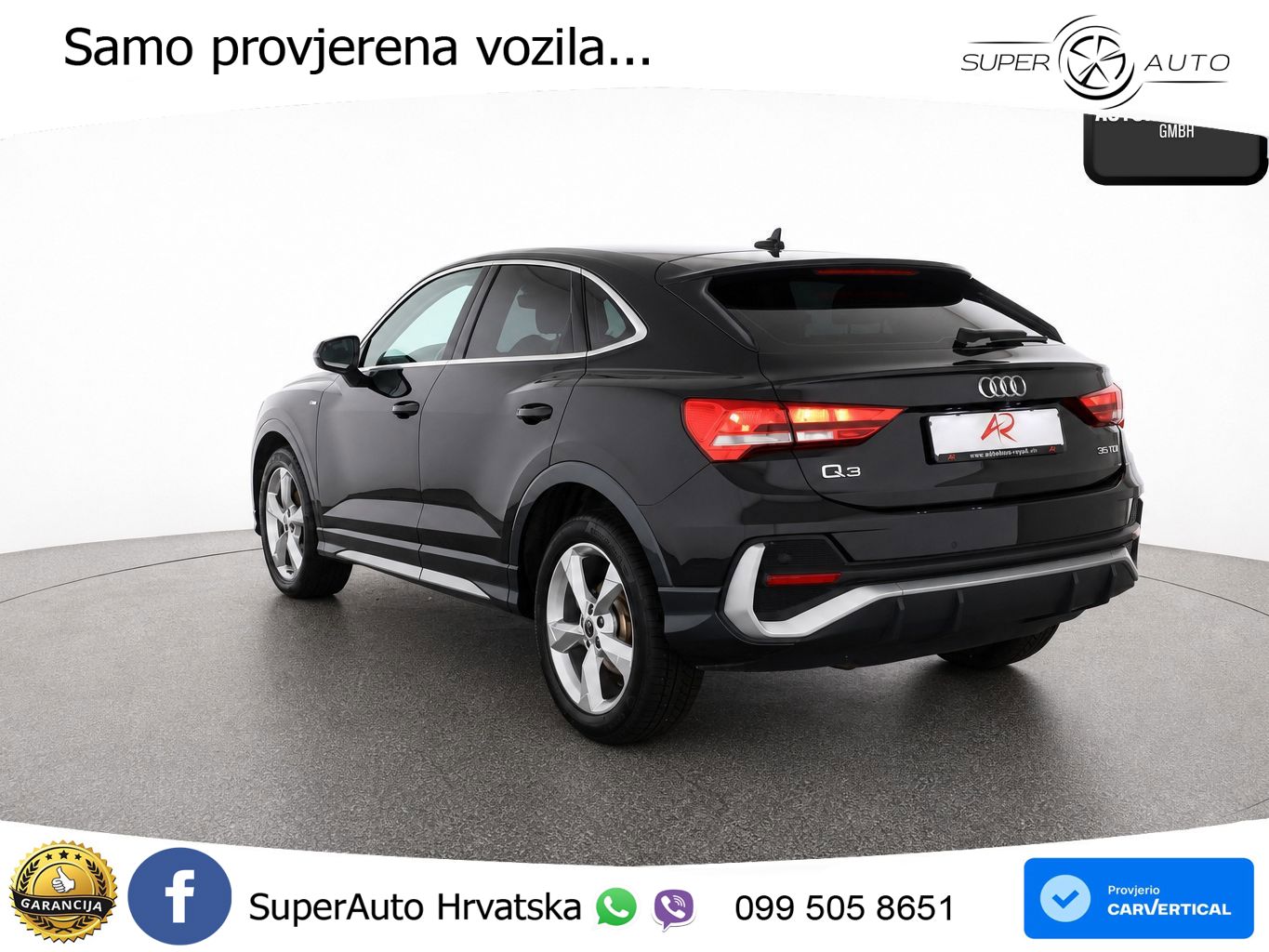 Audi Q3 Sportback 35 TDI (150 KS) S tronic S line LED+GR SJED+ACC