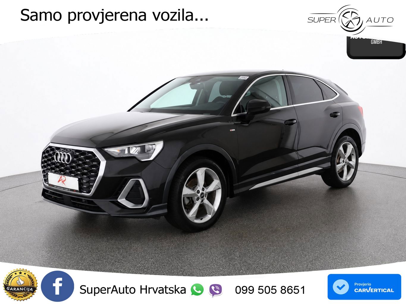 Audi Q3 Sportback 35 TDI (150 KS) S tronic S line LED+GR SJED+ACC