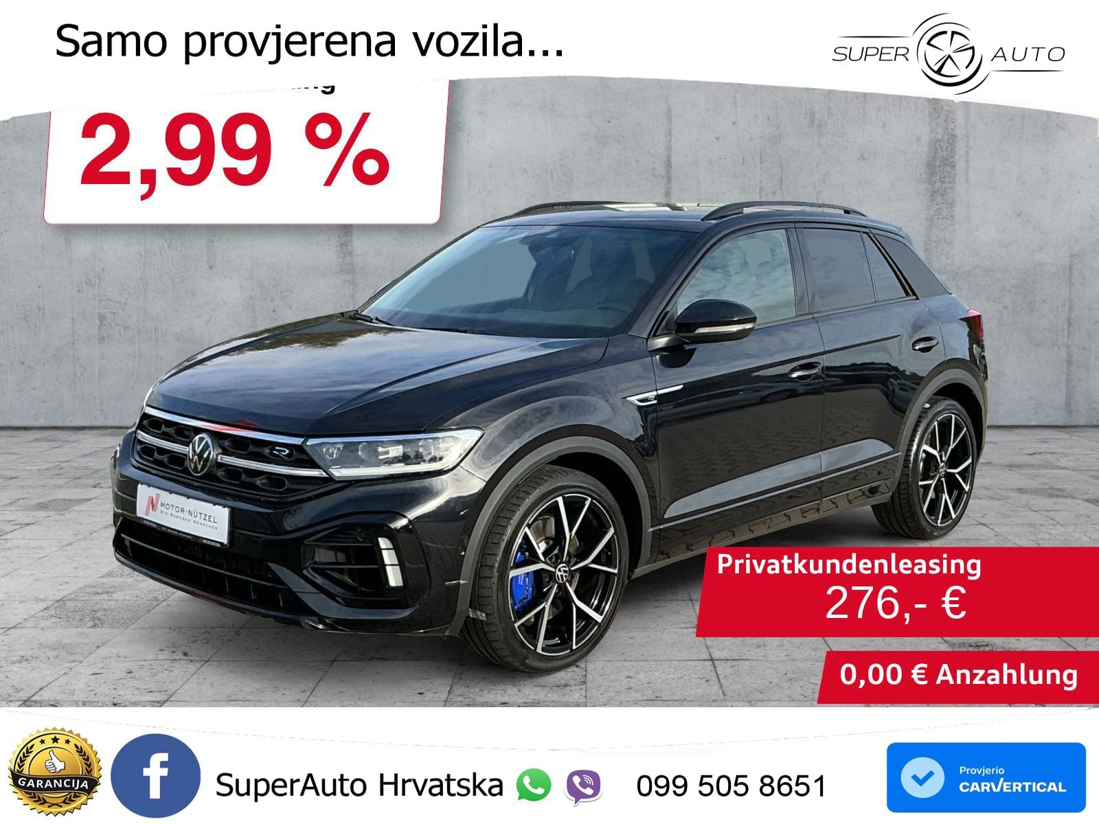 Volkswagen T-Roc R 2.0 TSI (300 KS) OPF 4M DSG MATRIX+GR SJED+KAM