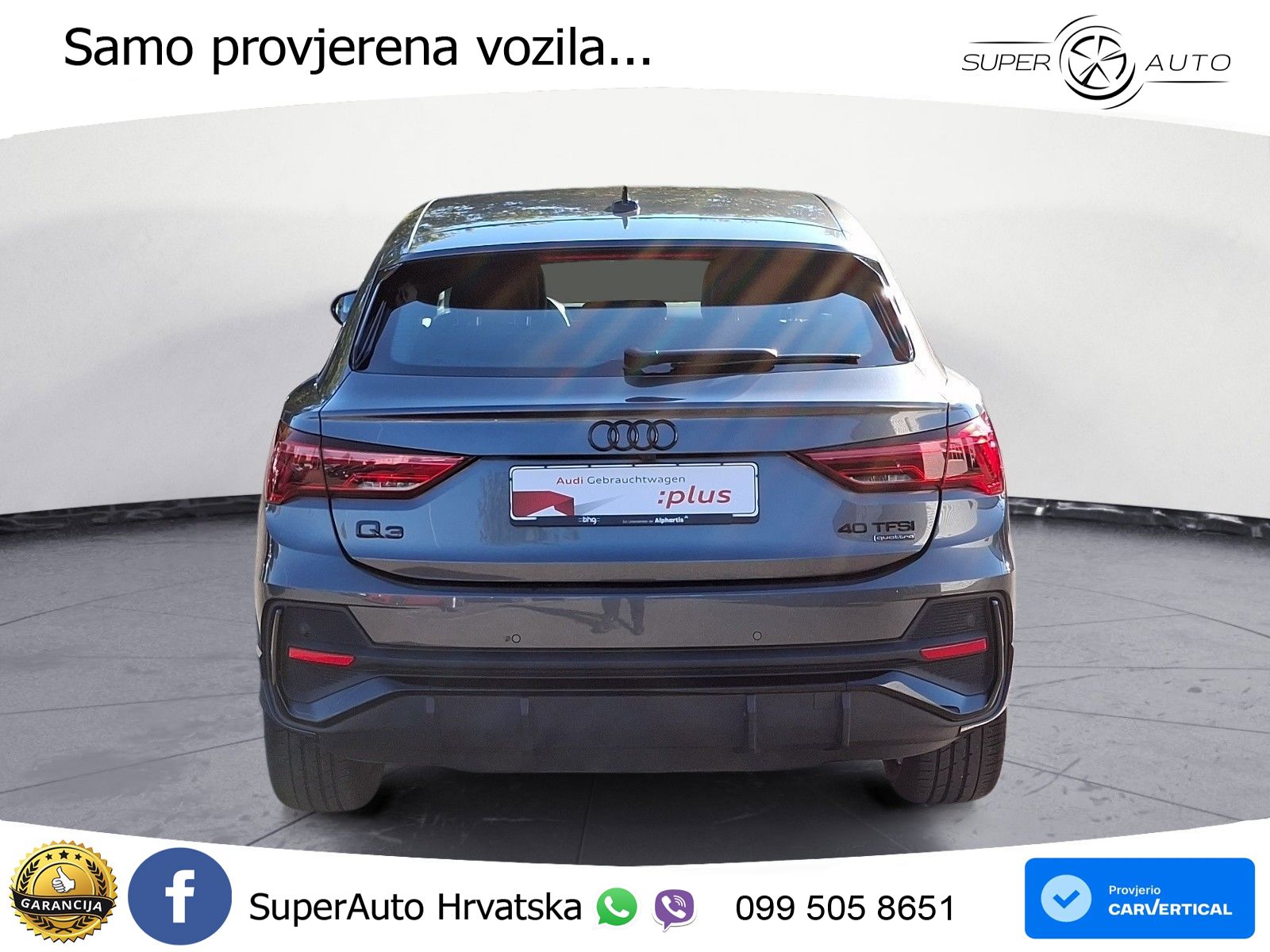 Audi Q3 II Sportback 40 TFSI (190 KS) quattro S tronic S line LED+GR SJED+ACC