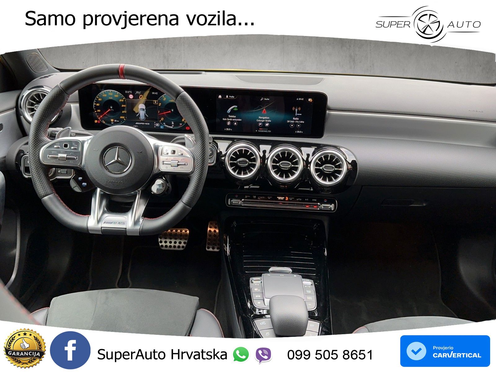 Mercedes-Benz AMG A 45 S 4MATIC+ AMG SPEEDSHIFT DCT 8G LED+GR SJED+ACC