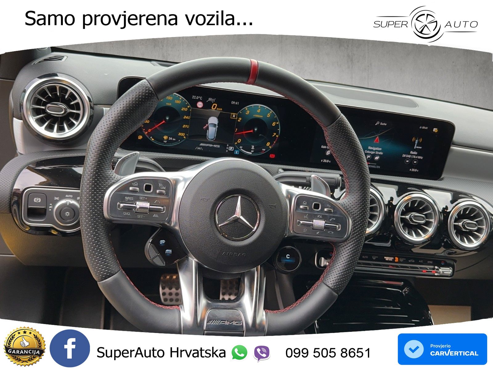 Mercedes-Benz AMG A 45 S 4MATIC+ AMG SPEEDSHIFT DCT 8G LED+GR SJED+ACC