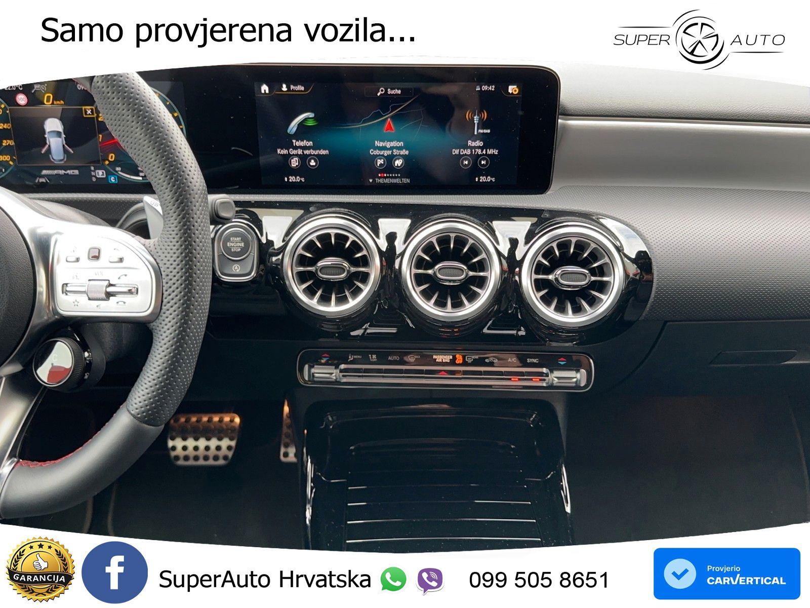 Mercedes-Benz AMG A 45 S 4MATIC+ AMG SPEEDSHIFT DCT 8G LED+GR SJED+ACC