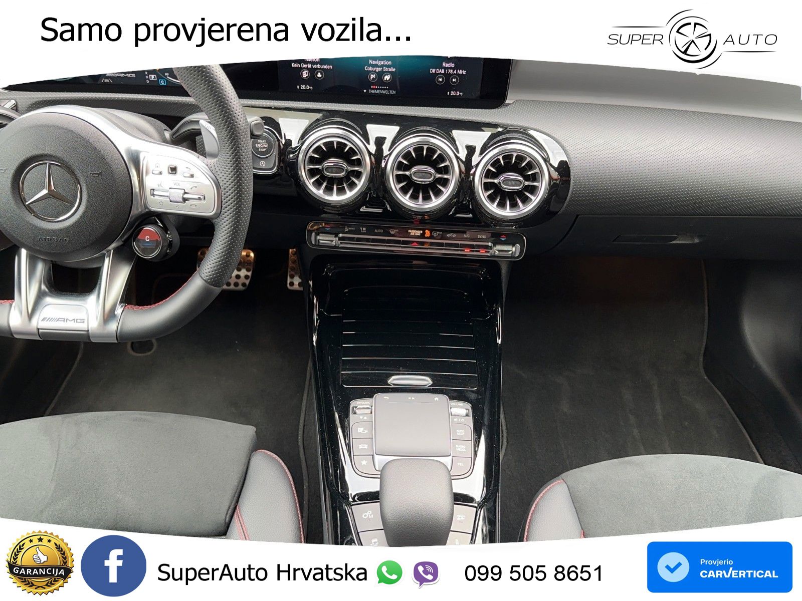 Mercedes-Benz AMG A 45 S 4MATIC+ AMG SPEEDSHIFT DCT 8G LED+GR SJED+ACC