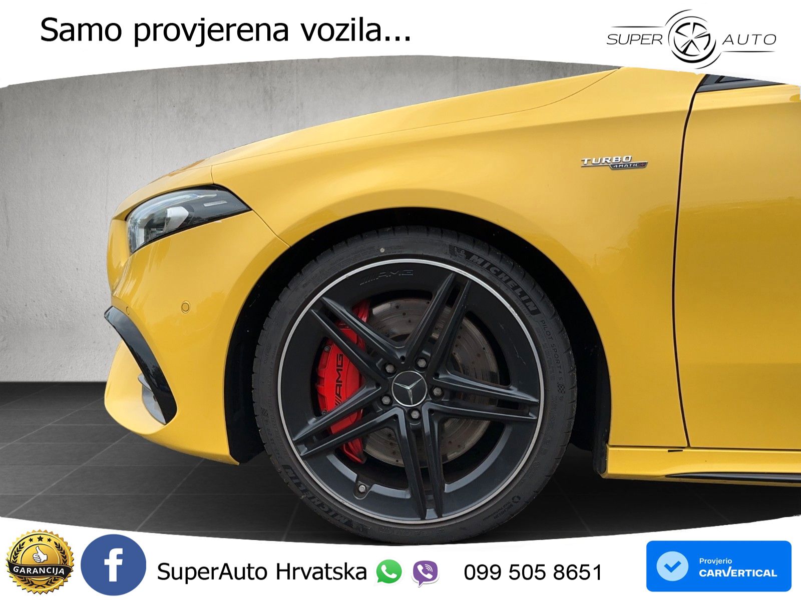 Mercedes-Benz AMG A 45 S 4MATIC+ AMG SPEEDSHIFT DCT 8G LED+GR SJED+ACC