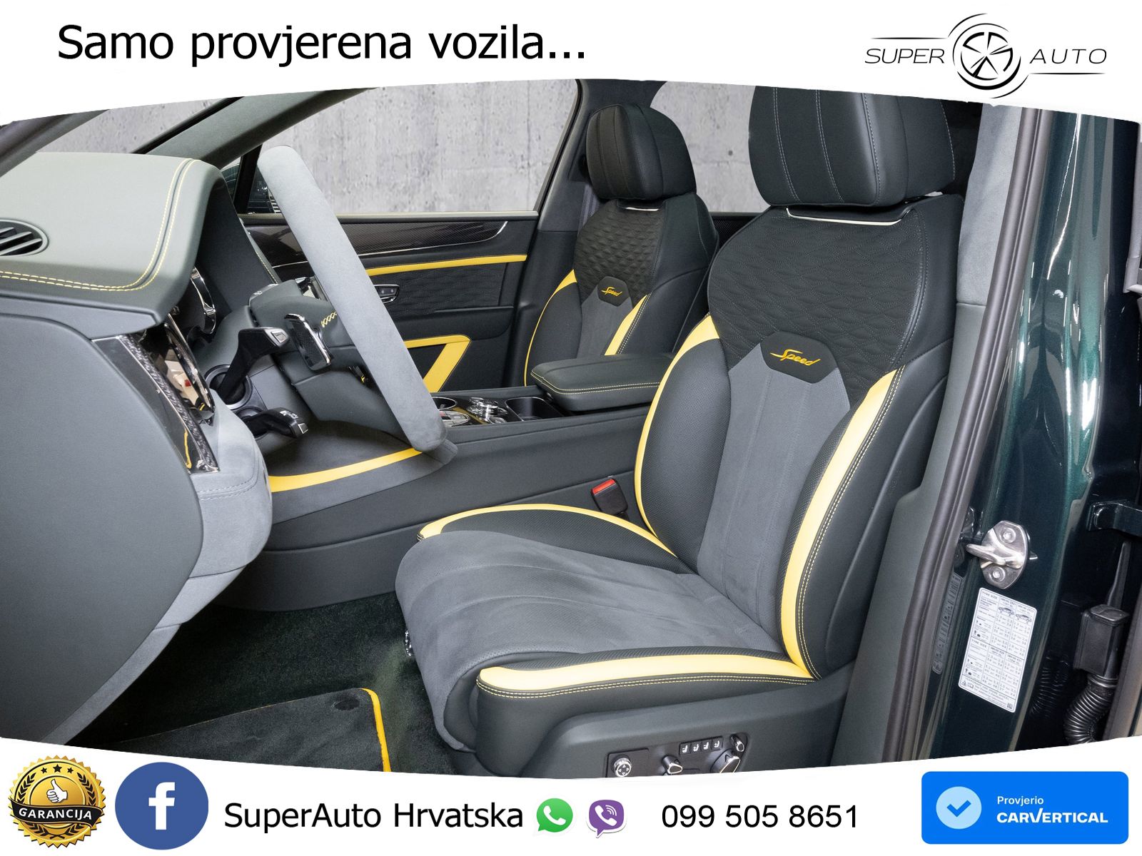 Bentley Bentayga Speed 4.0 V8 (650 KS) AWD Automatic ZRAČNI+ACC+GR SJED+KAM+PANO