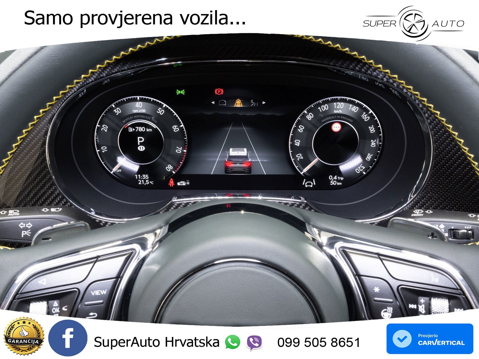 Bentley Bentayga Speed 4.0 V8 (650 KS) AWD Automatic ZRAČNI+ACC+GR SJED+KAM+PANO