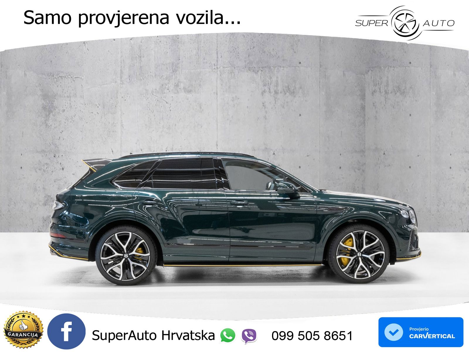 Bentley Bentayga Speed 4.0 V8 (650 KS) AWD Automatic ZRAČNI+ACC+GR SJED+KAM+PANO