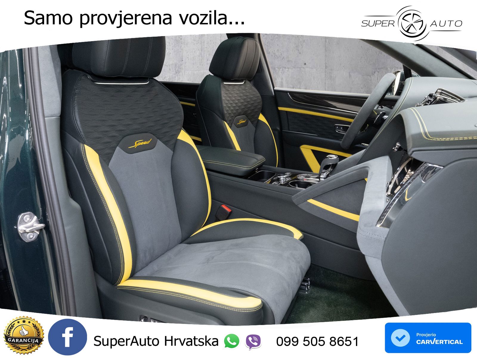 Bentley Bentayga Speed 4.0 V8 (650 KS) AWD Automatic ZRAČNI+ACC+GR SJED+KAM+PANO