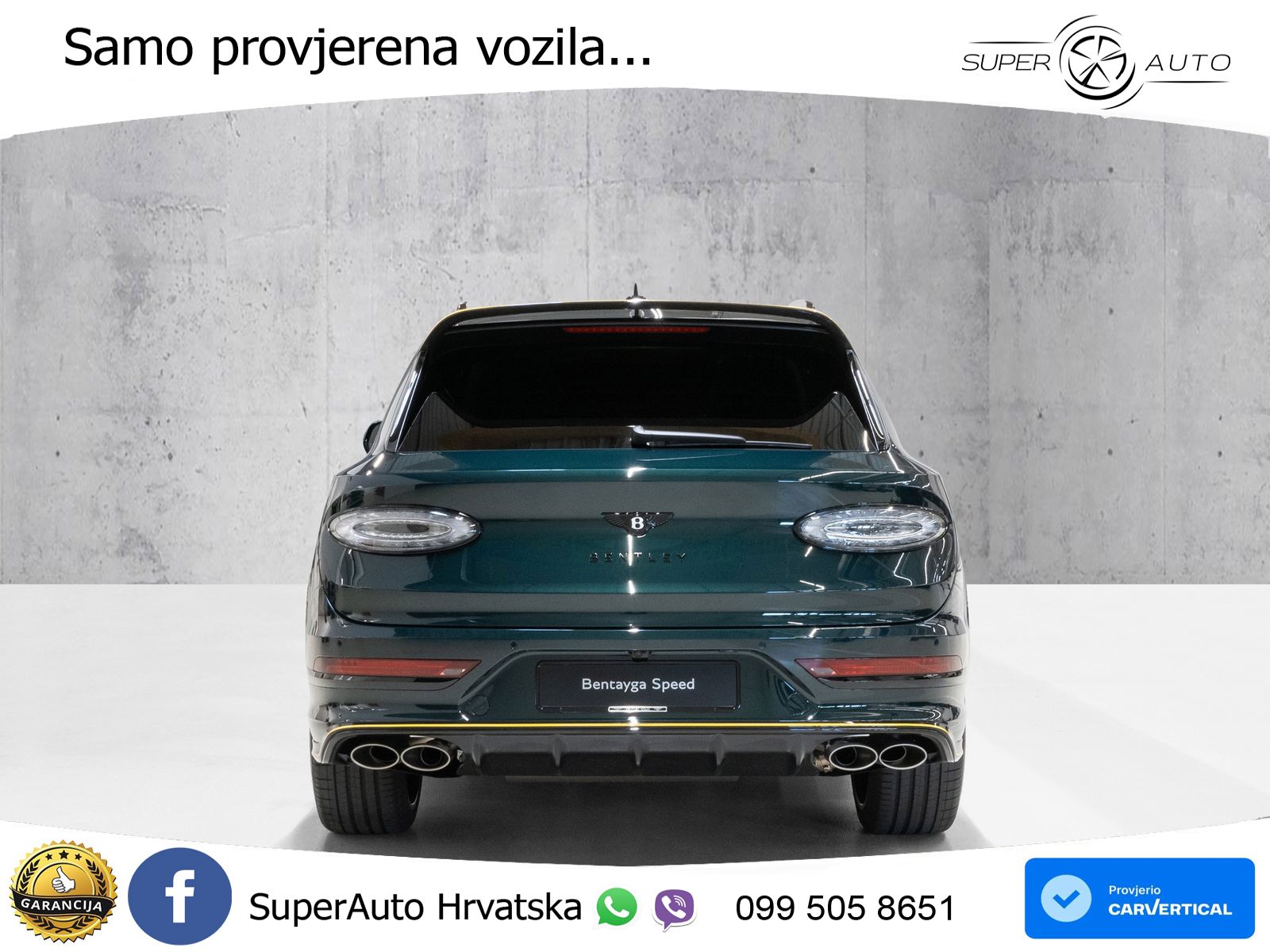Bentley Bentayga Speed 4.0 V8 (650 KS) AWD Automatic ZRAČNI+ACC+GR SJED+KAM+PANO
