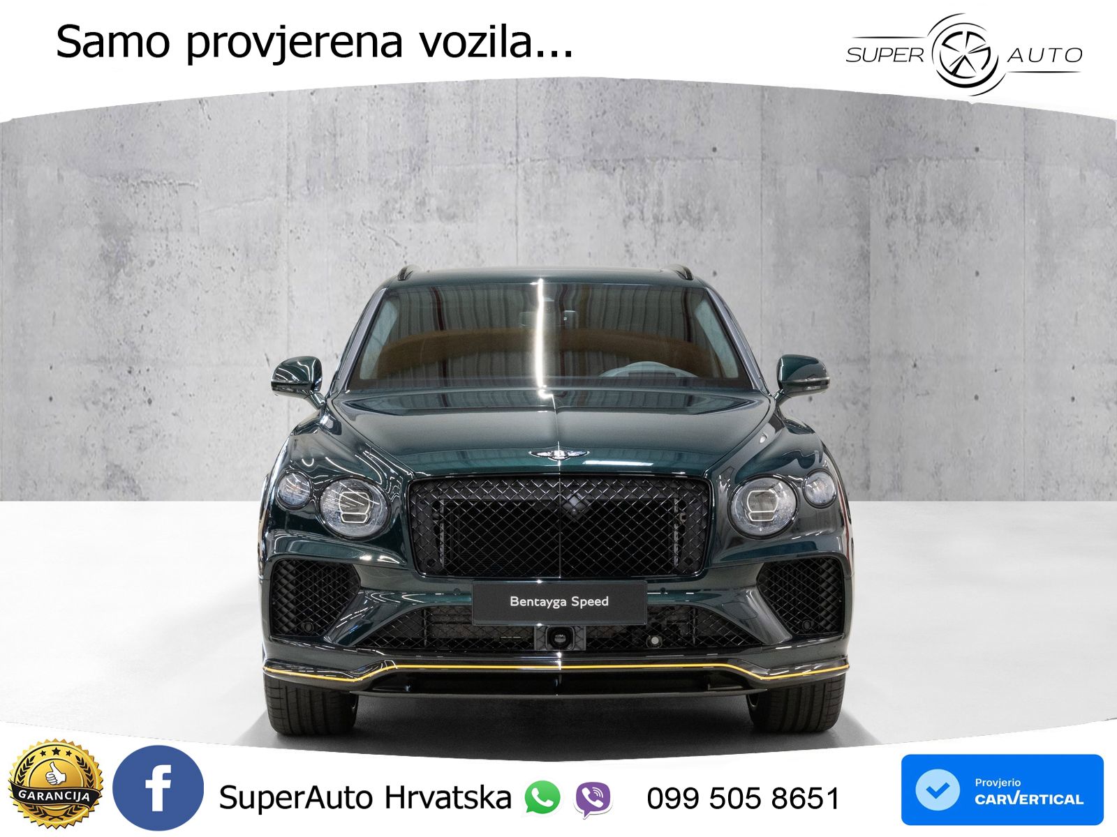 Bentley Bentayga Speed 4.0 V8 (650 KS) AWD Automatic ZRAČNI+ACC+GR SJED+KAM+PANO