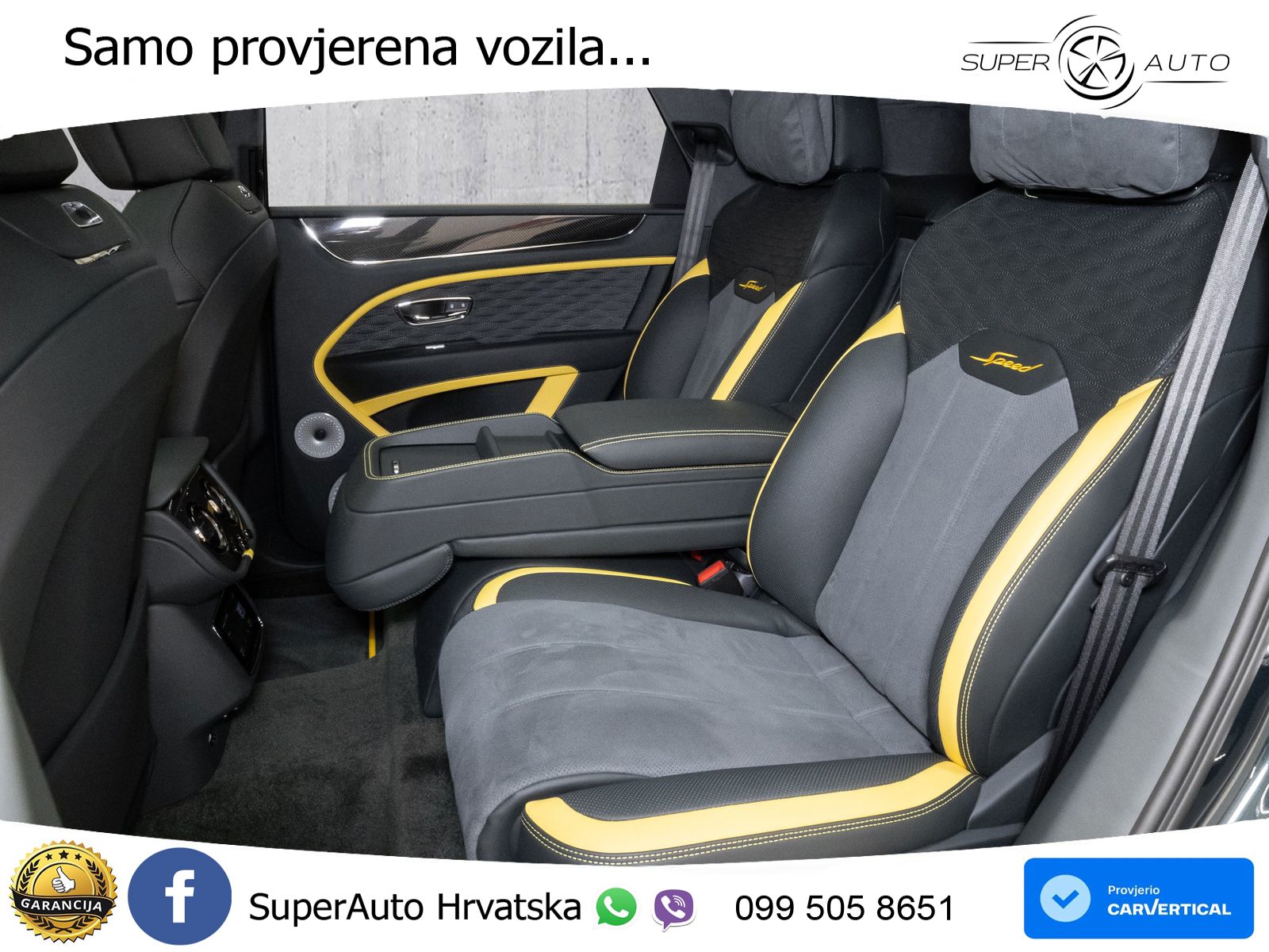 Bentley Bentayga Speed 4.0 V8 (650 KS) AWD Automatic ZRAČNI+ACC+GR SJED+KAM+PANO