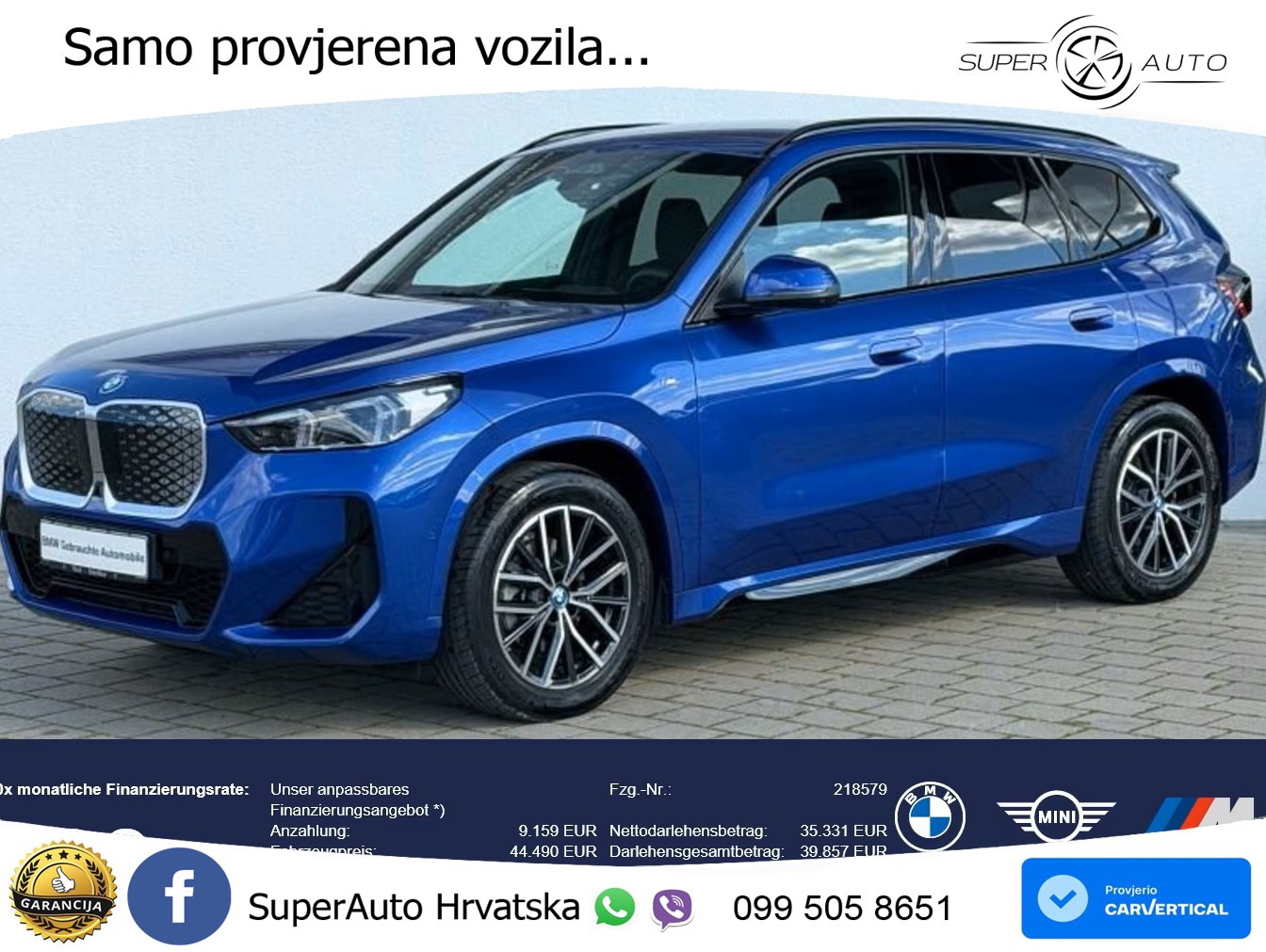 BMW iX1 66.5 kWh (204 KS) eDrive20