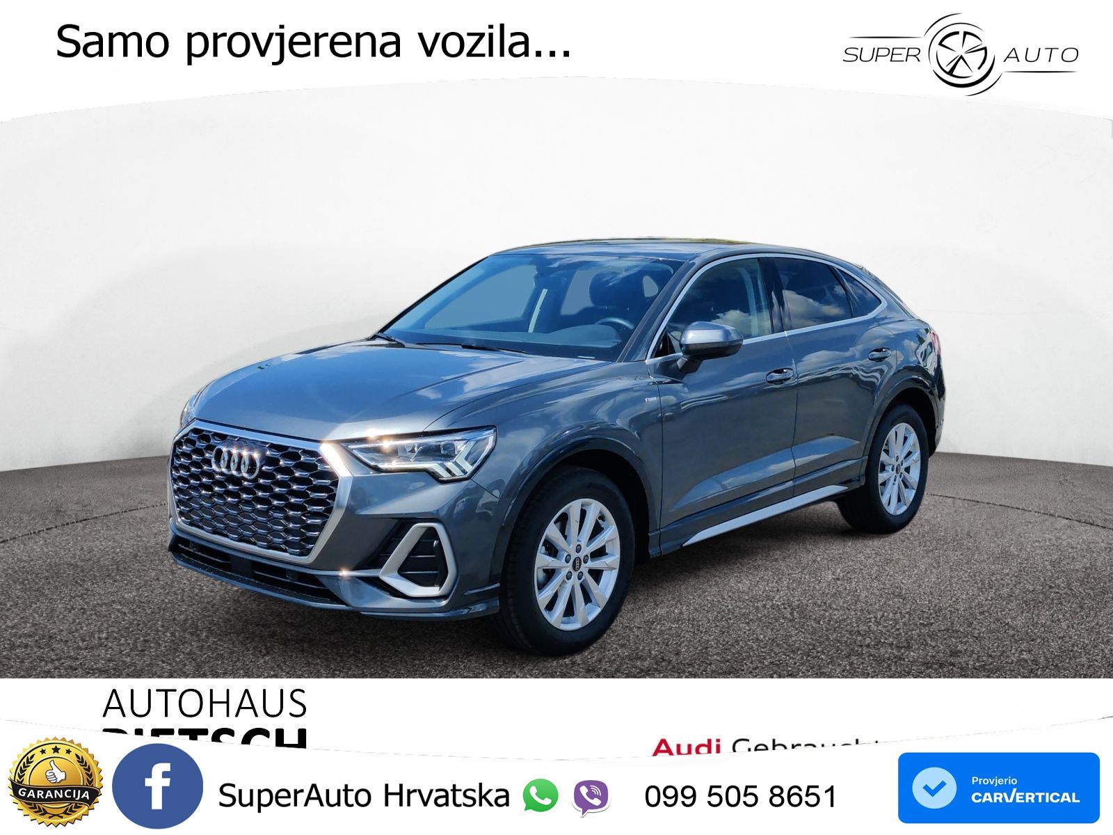 Audi Q3 II Sportback 35 TFSI (150 KS) S tronic S line LED+GR SJED+ACC