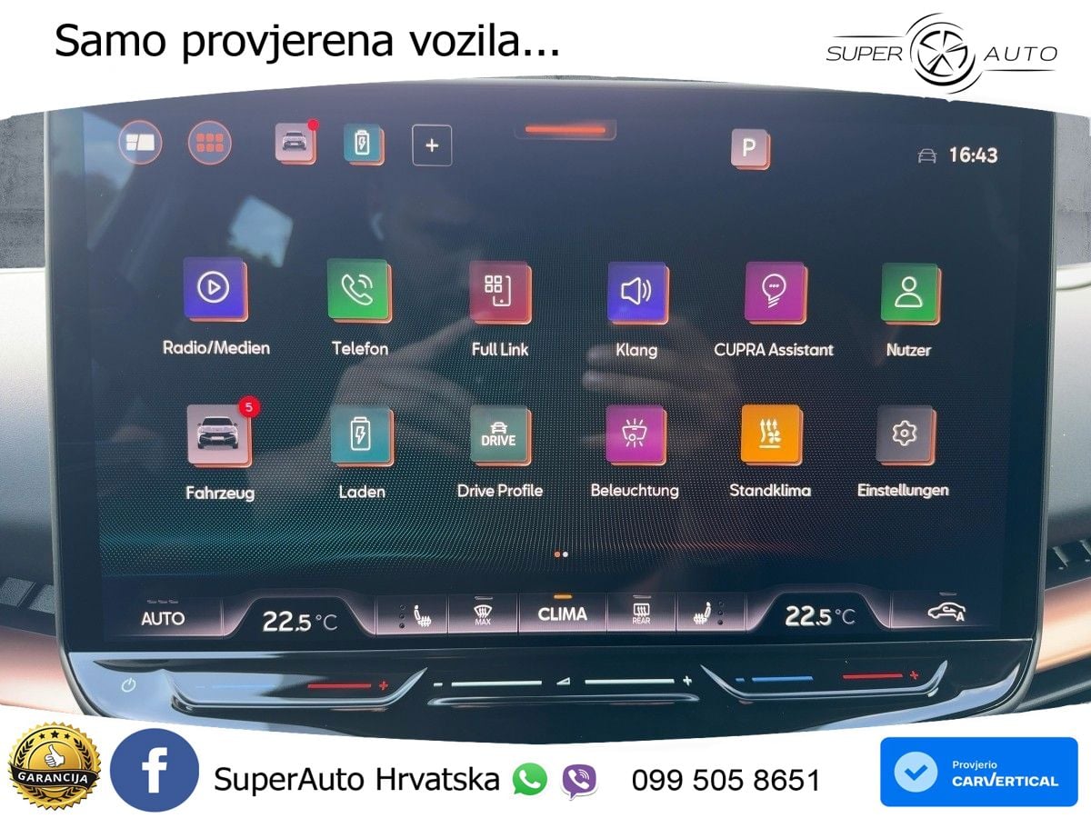 Cupra Tavascan 82 kWh (286 KS) LED+GR SJED+ACC