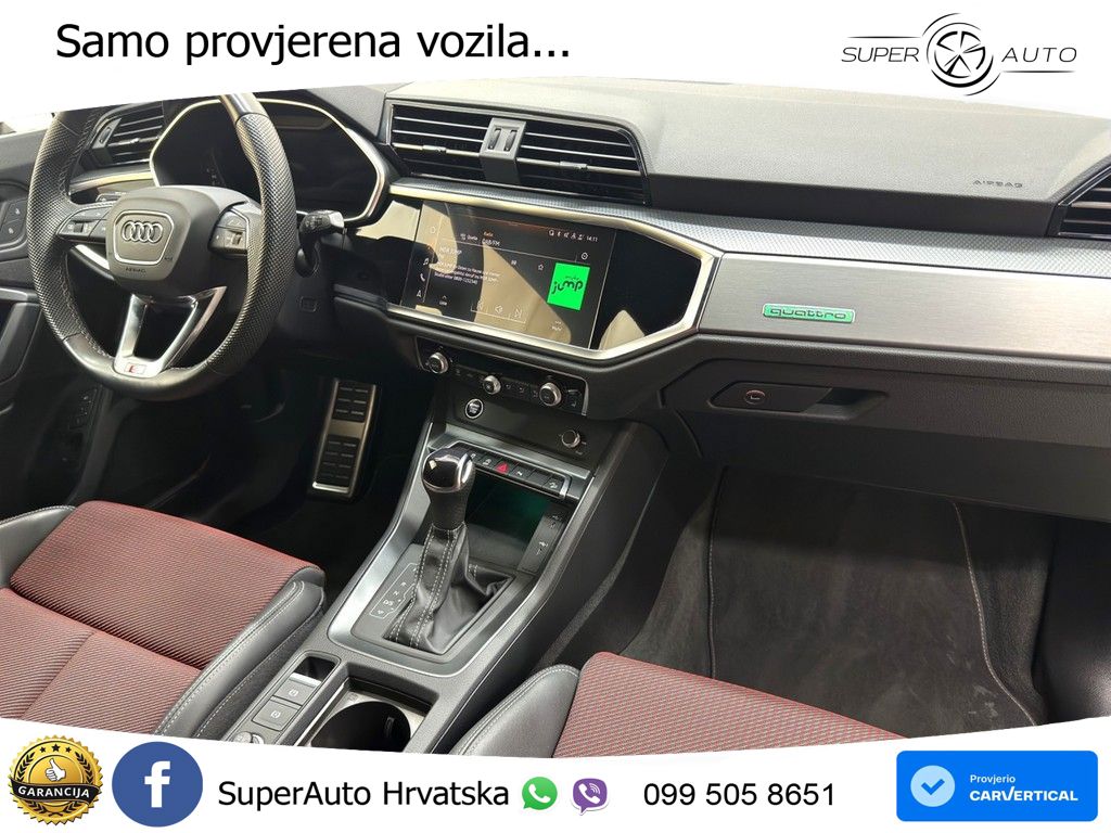 Audi Q3 II Sportback 40 TFSI (190 KS) quattro S tronic S line MATRIX+GR SJED+KAM