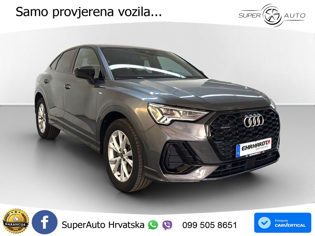 Audi Q3 II Sportback 40 TFSI (190 KS) quattro S tronic S line MATRIX+GR SJED+KAM