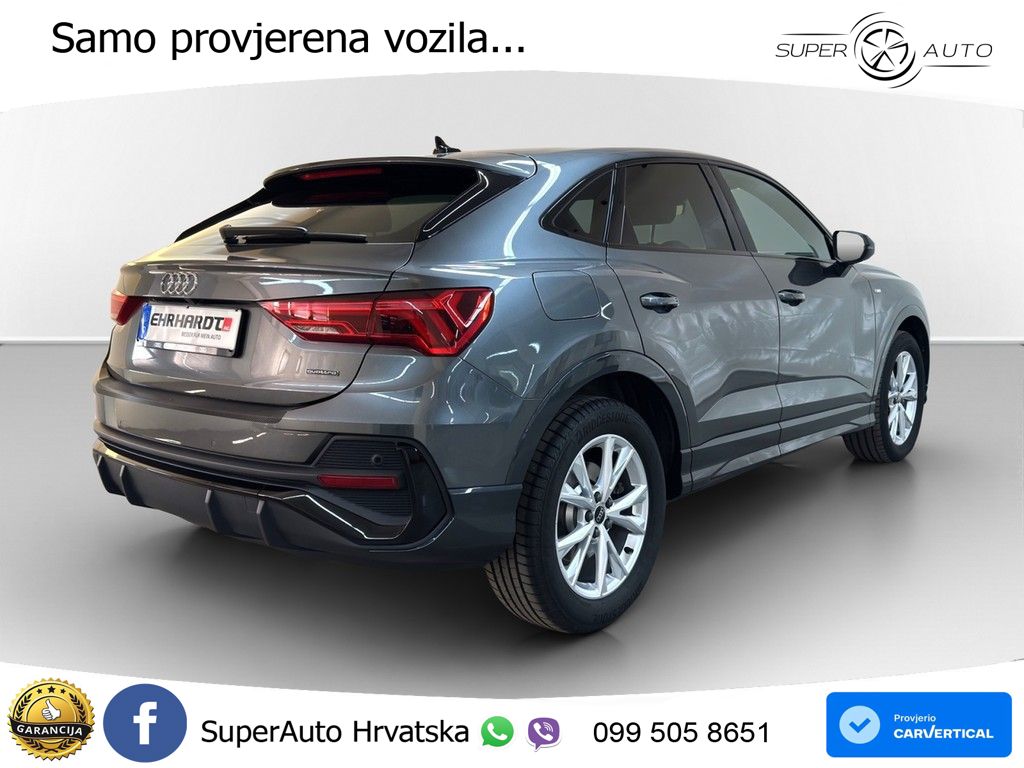 Audi Q3 II Sportback 40 TFSI (190 KS) quattro S tronic S line MATRIX+GR SJED+KAM
