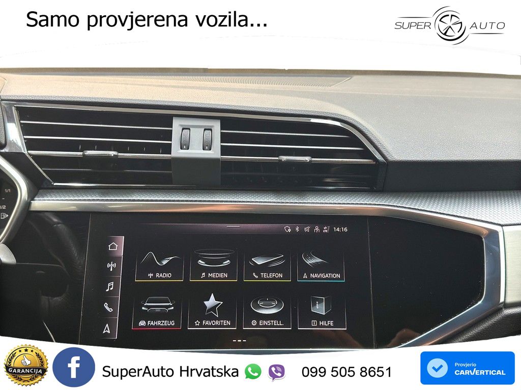 Audi Q3 II Sportback 40 TFSI (190 KS) quattro S tronic S line MATRIX+GR SJED+KAM