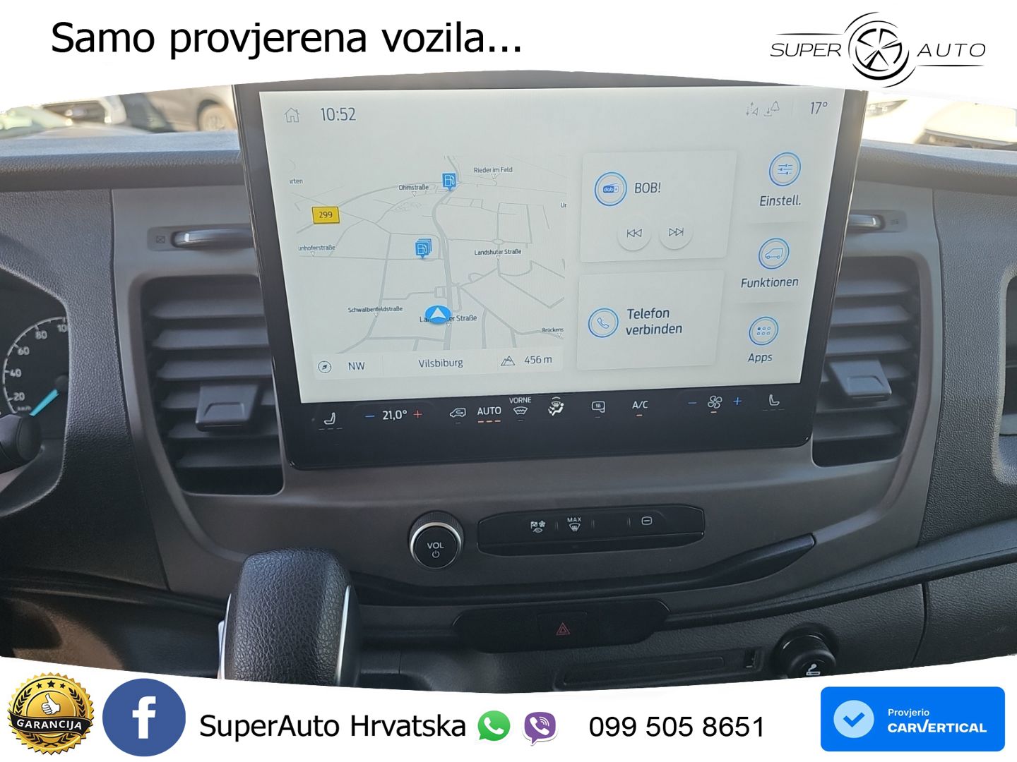 Ford Transit Trend 350 L4 PlanenPriegelaufbau NAVI Kl 170 KS
