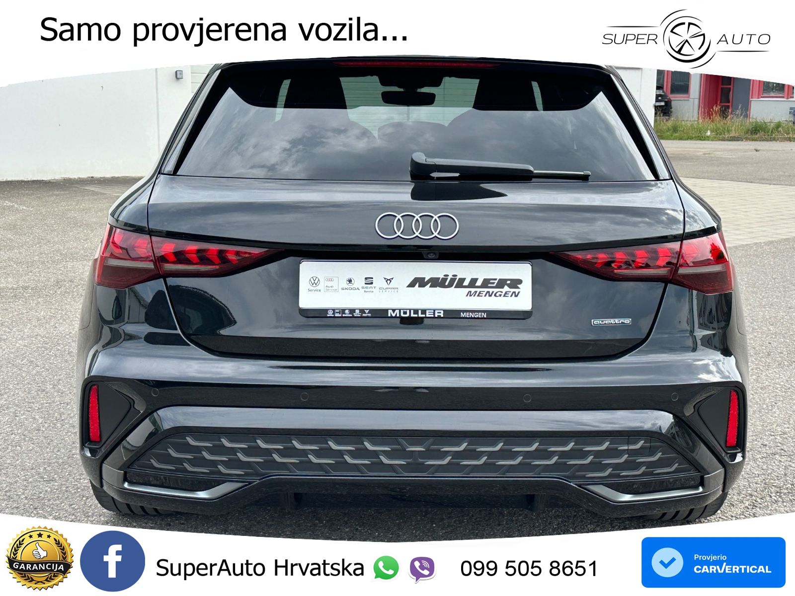 Audi A3 Sportback 40 TFSI (204 KS) quattro S tronic S line LED+GR SJED+ACC