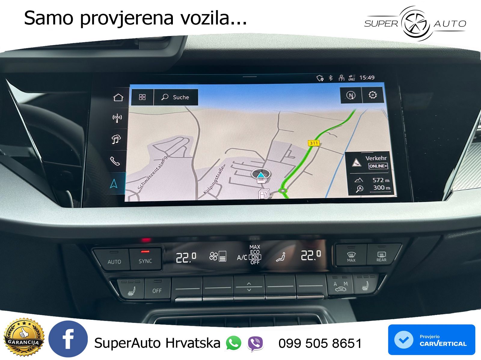 Audi A3 Sportback 40 TFSI (204 KS) quattro S tronic S line LED+GR SJED+ACC