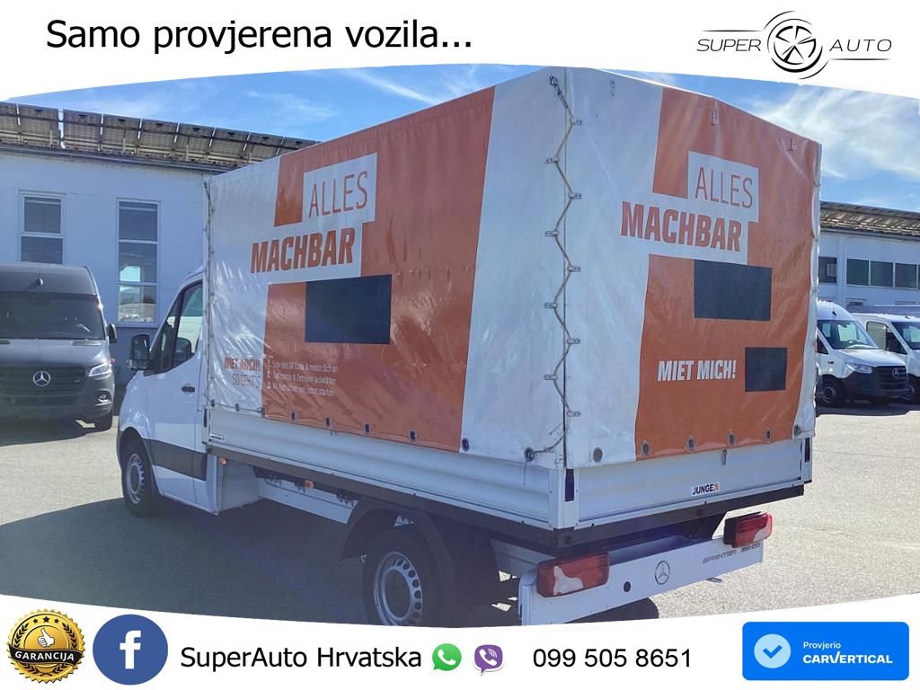 Mercedes-Benz Sprinter 315 CDI Pritsche Plane Klima Tempomat 150 KS