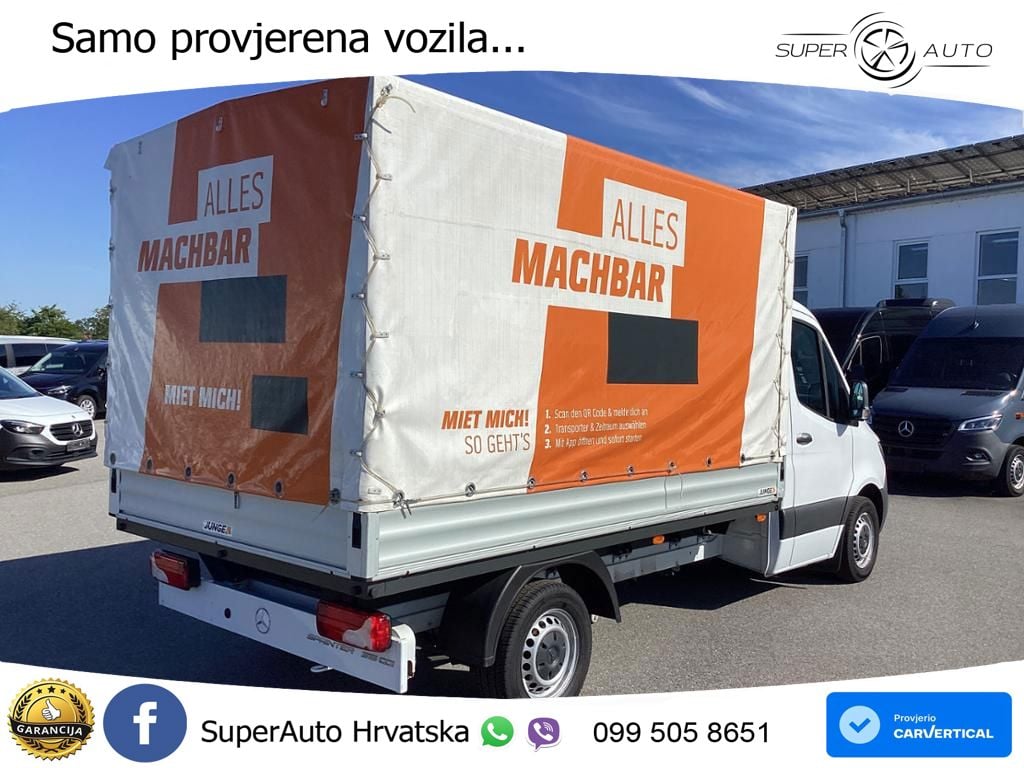Mercedes-Benz Sprinter 315 CDI Pritsche Plane Klima Tempomat 150 KS