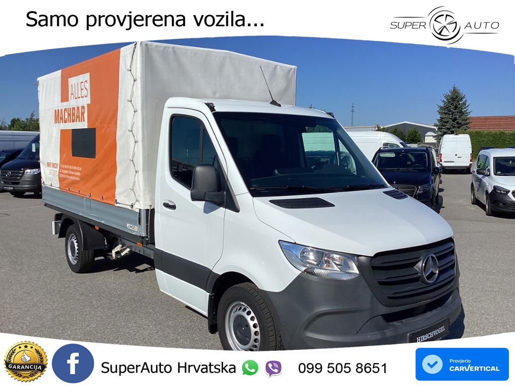 Mercedes-Benz Sprinter 315 CDI Pritsche Plane Klima Tempomat 150 KS