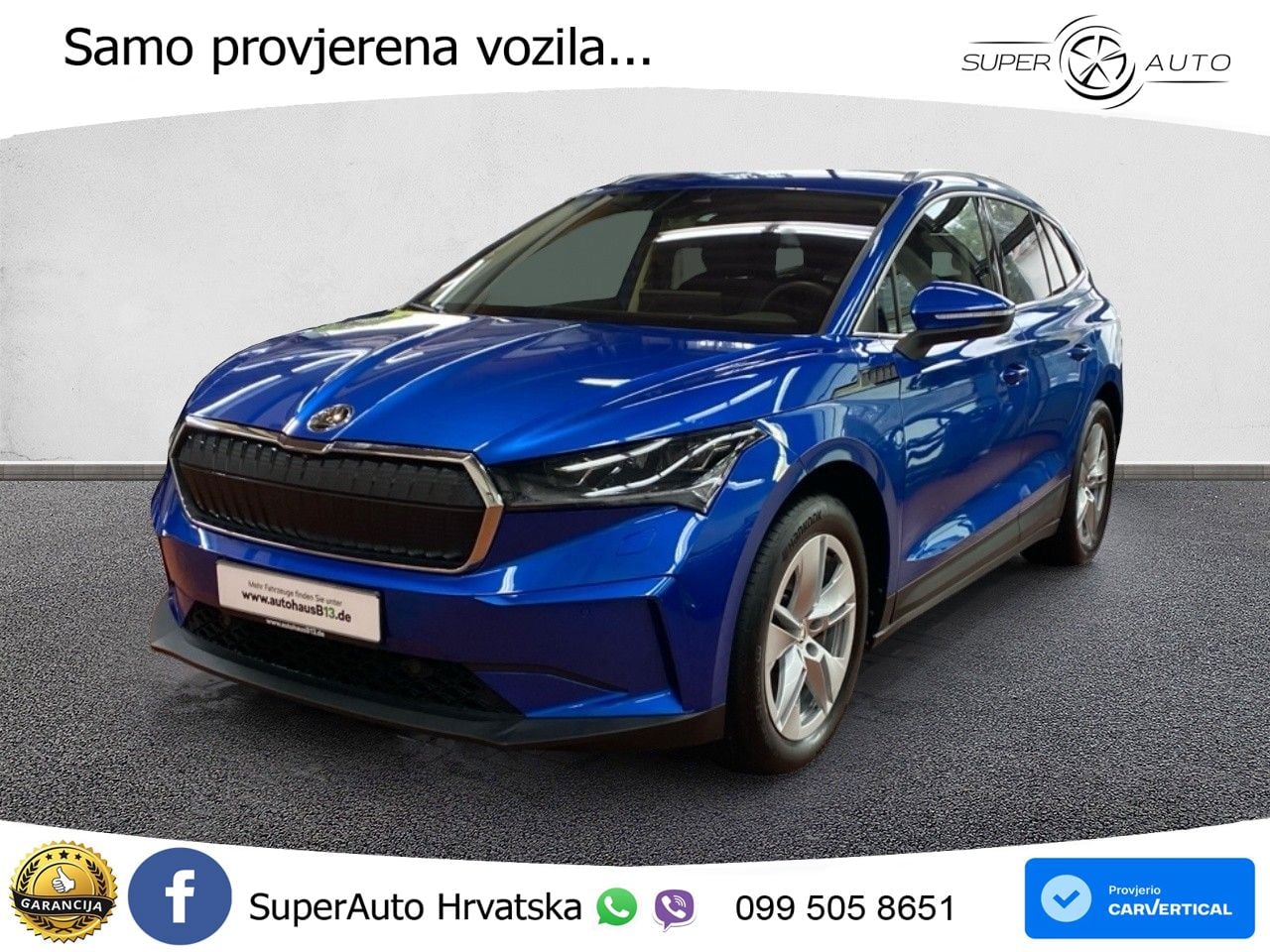 Škoda Enyaq iV 80 82 kWh (204 KS) LED+GR SJED+ACC