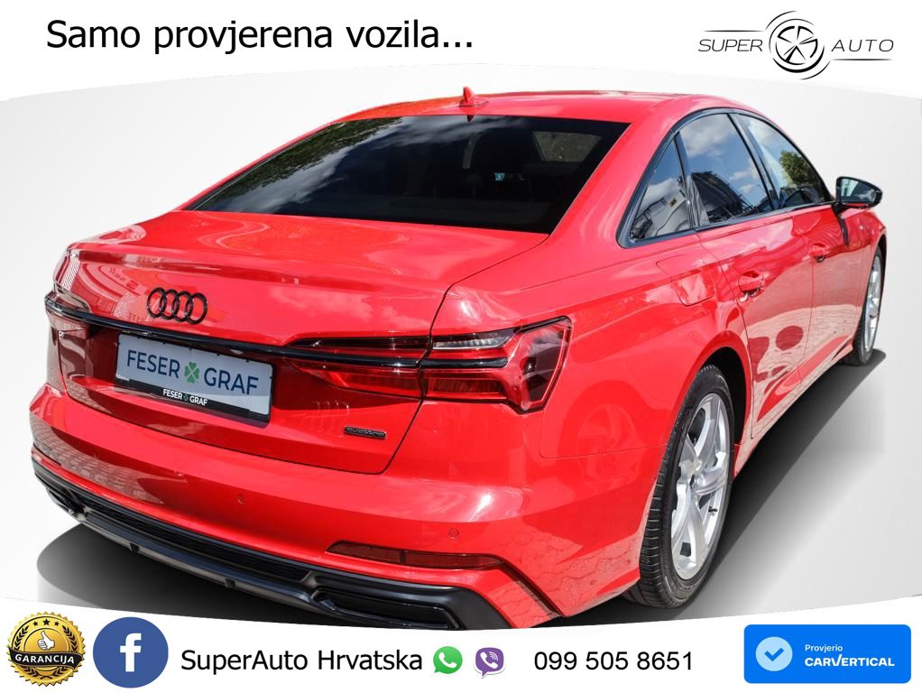 Audi A6 45 TFSI (265 KS) quattro ultra S tronic 2x S line ACC+GR SJED+360+PANO