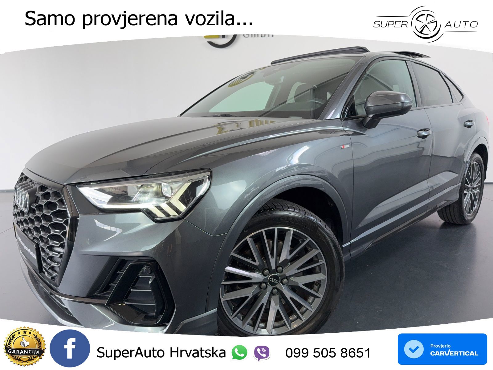 Audi Q3 II Sportback 40 TFSI (190 KS) quattro S tronic S line LED+GR SJED+ACC