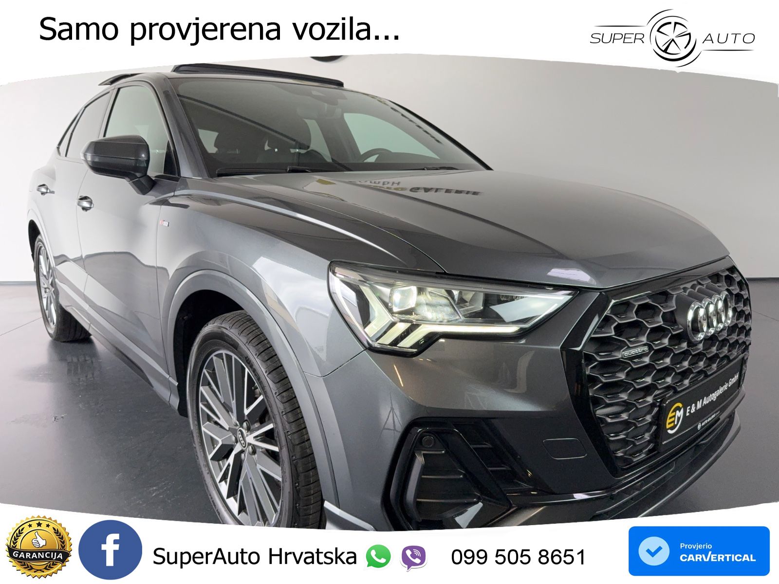 Audi Q3 II Sportback 40 TFSI (190 KS) quattro S tronic S line LED+GR SJED+ACC