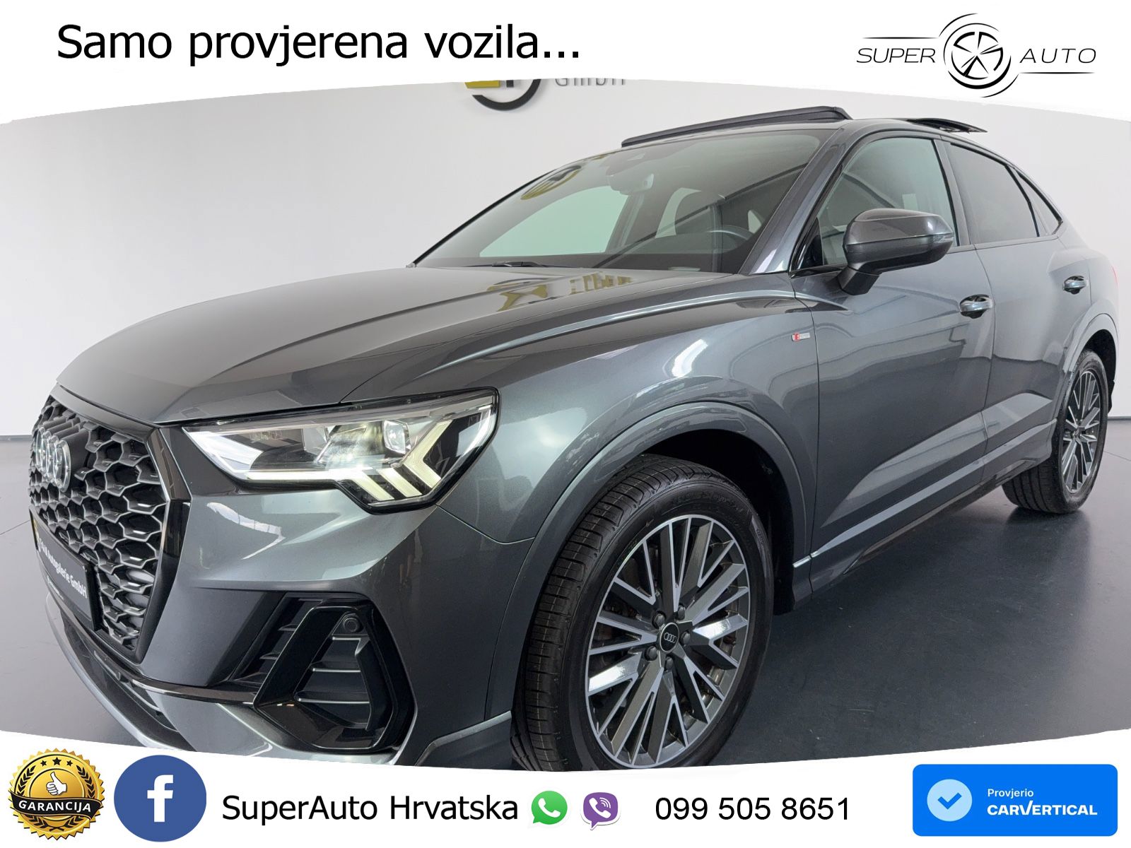 Audi Q3 II Sportback 40 TFSI (190 KS) quattro S tronic S line LED+GR SJED+ACC