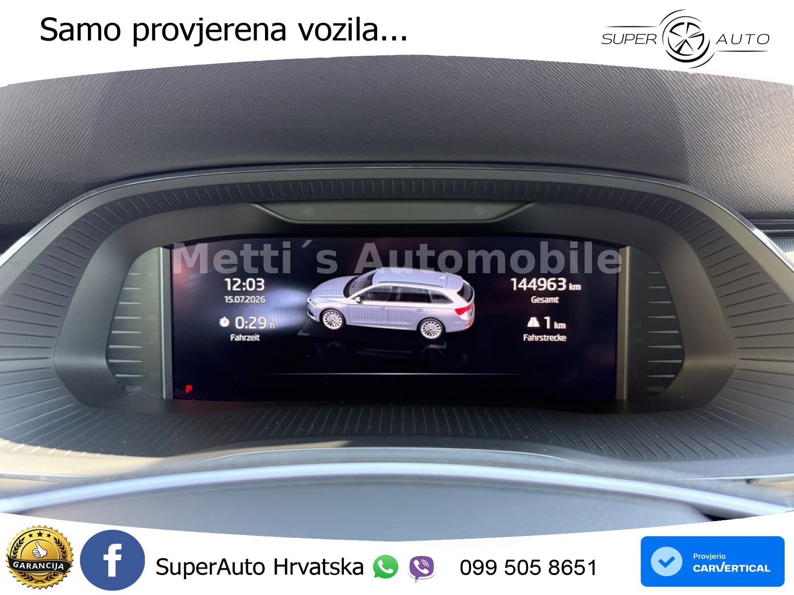 Škoda Octavia Combi 2.0 TDI (150 KS) DSG LED+GR SJED+ACC