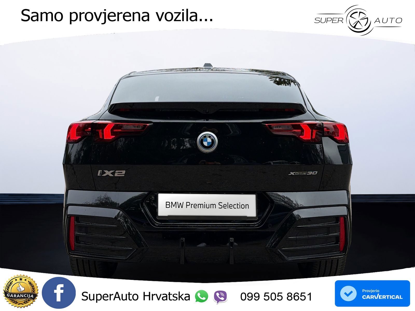 BMW iX2 66.5 kWh (313 KS) xDrive30 M Sport LED+GR SJED+ACC