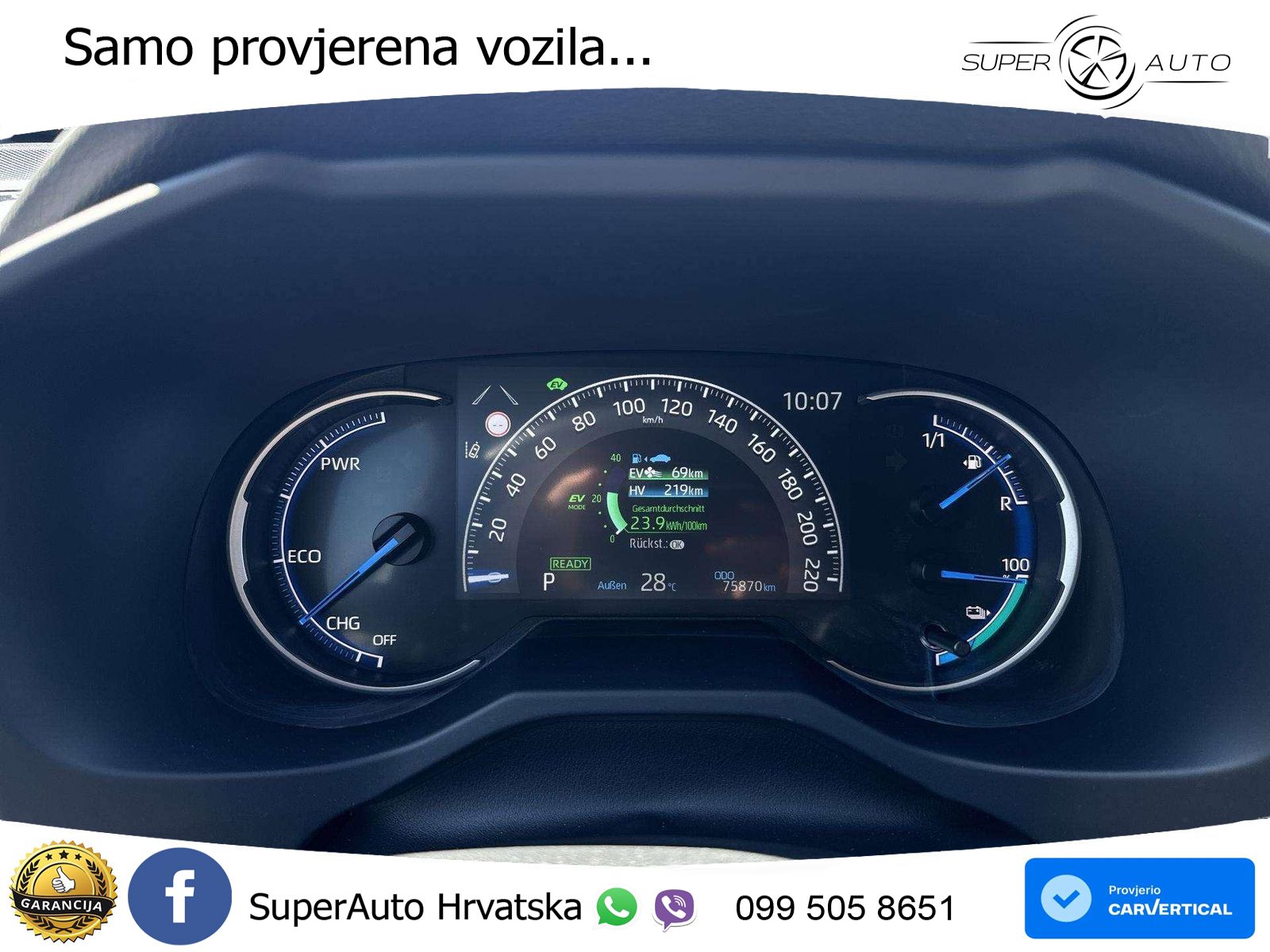 Toyota RAV4 2.5 D-4S (306 KS) Hybrid AWD-i e-CVT LED+GR SJED+ACC