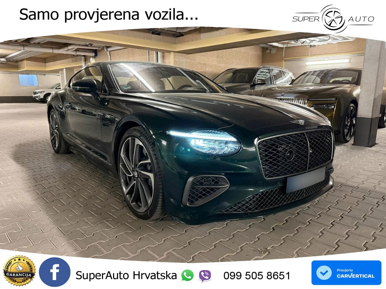 Bentley Continental GT IV 4.0 V8 TFSi (782 KS) AWD DCT LED+GR SJED+ACC
