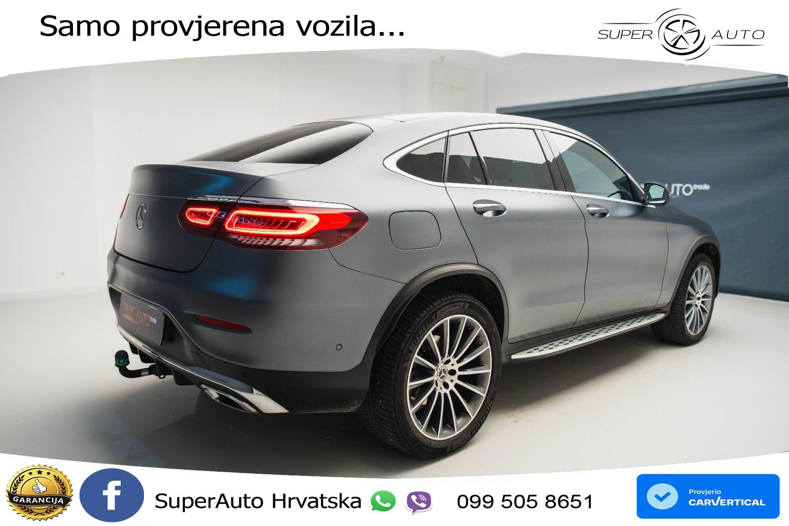 Mercedes GLC Coupe 200 (197 KS) 4MATIC G-TRONIC ZRAČNI+ACC+GR SJED+KAM+PANO