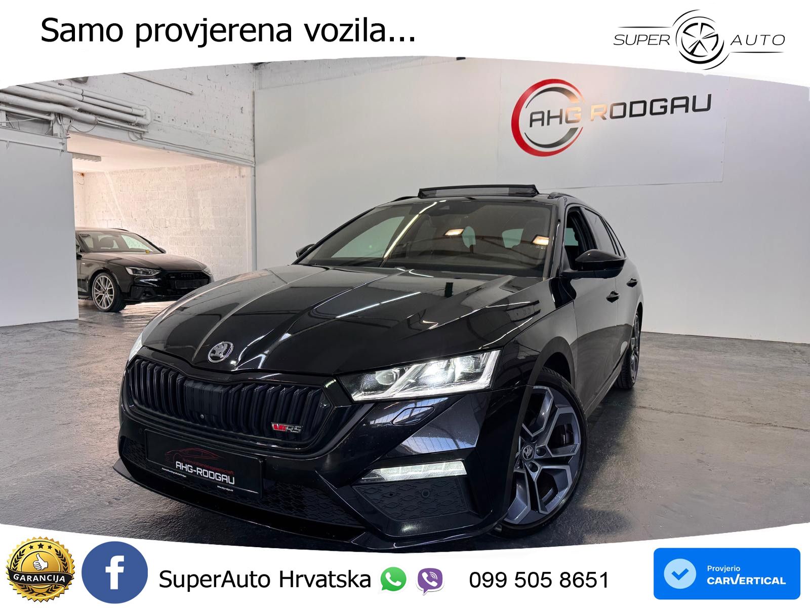 Škoda Octavia Combi RS 2.0 TDI (200 KS) 4x4 DSG LED+GR SJED+ACC