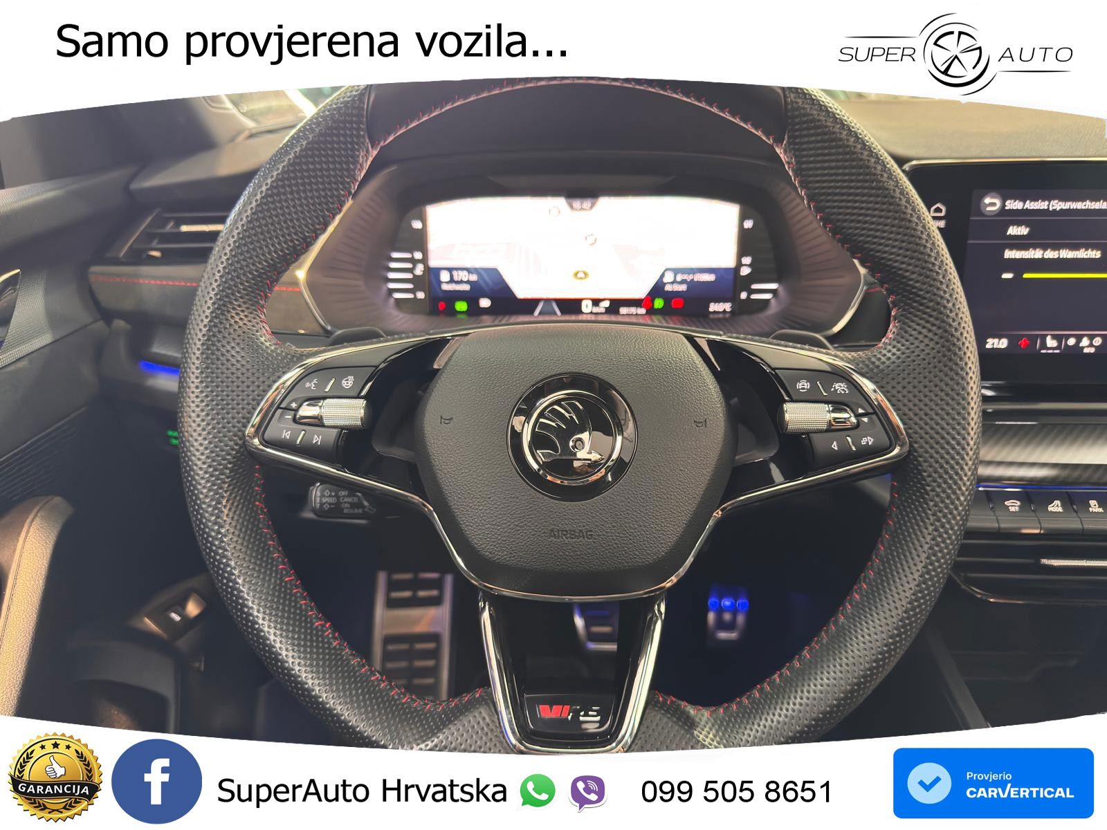 Škoda Octavia Combi RS 2.0 TDI (200 KS) 4x4 DSG LED+GR SJED+ACC