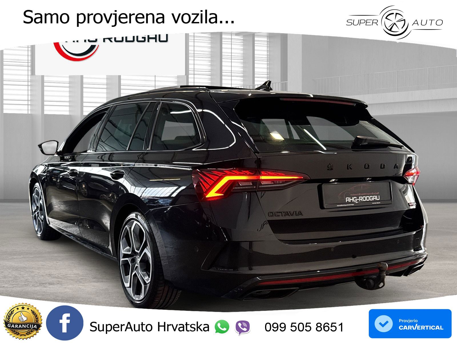 Škoda Octavia Combi RS 2.0 TDI (200 KS) 4x4 DSG LED+GR SJED+ACC
