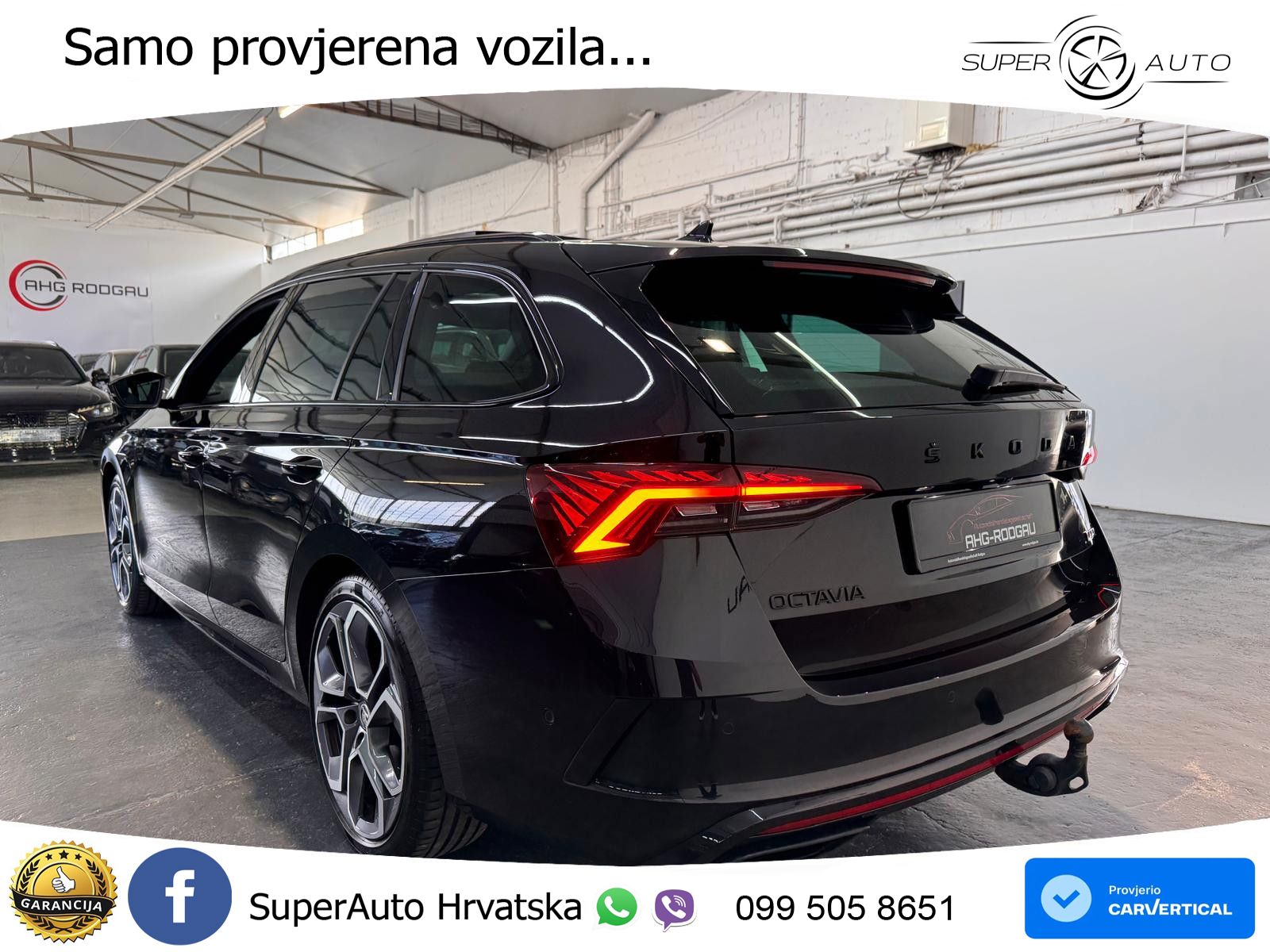 Škoda Octavia Combi RS 2.0 TDI (200 KS) 4x4 DSG LED+GR SJED+ACC