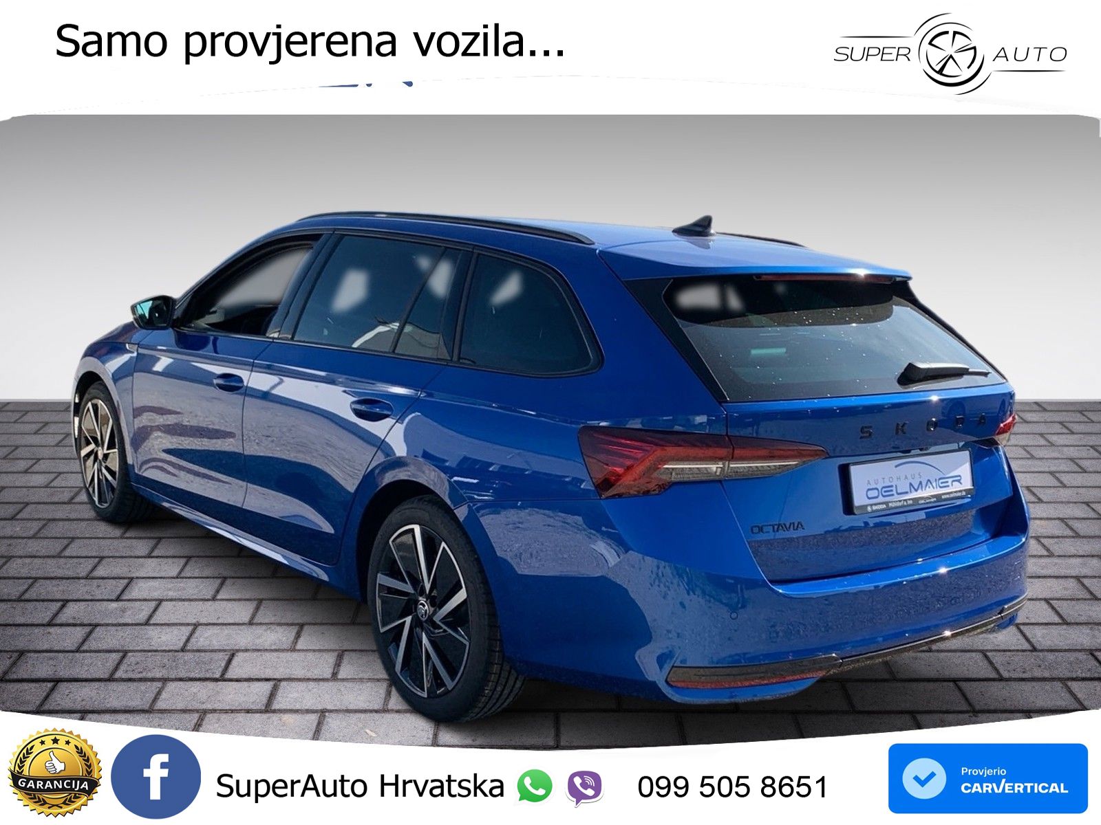 Škoda Octavia Combi 1.5 TSI (150 KS) DSG SportLine MATRIX+GR SJED+KAM