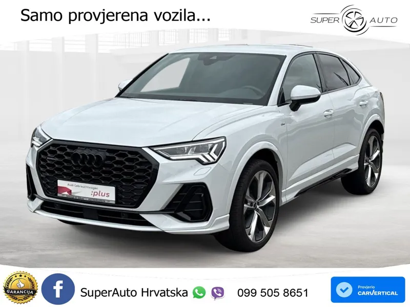 Audi Q3 Sportback 40 TDI (200 KS) quattro S tronic S line MATRIX+GR SJED+KAM
