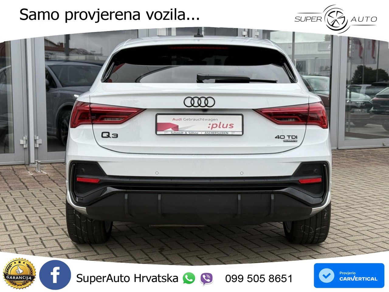 Audi Q3 Sportback 40 TDI (200 KS) quattro S tronic S line MATRIX+GR SJED+KAM