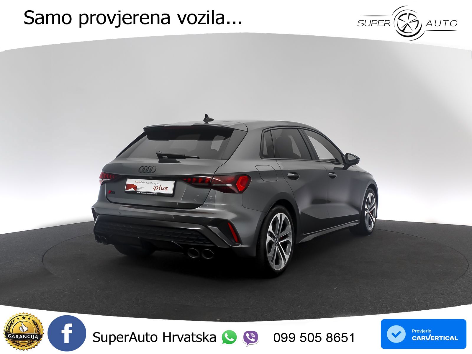 Audi S3 2.0 TFSI (333 KS) quattro S tronic MATRIX+GR SJED+KAM