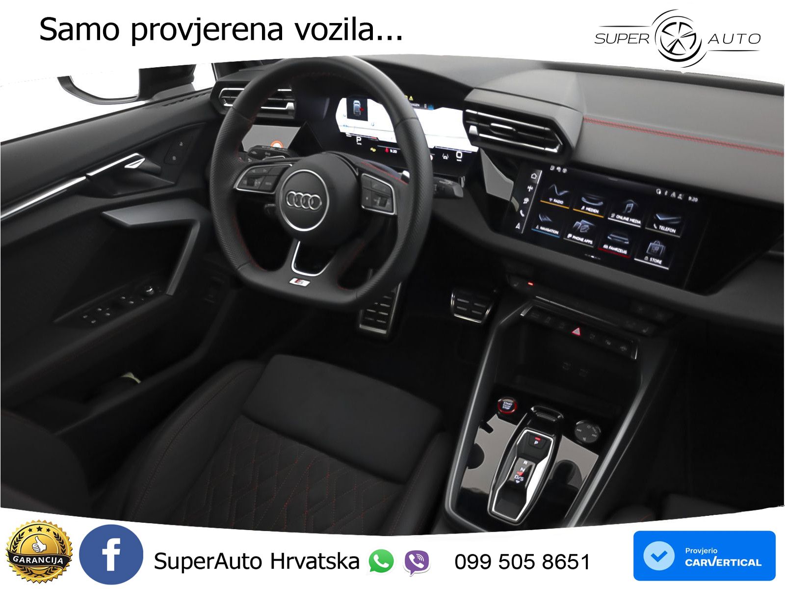 Audi S3 2.0 TFSI (333 KS) quattro S tronic MATRIX+GR SJED+KAM