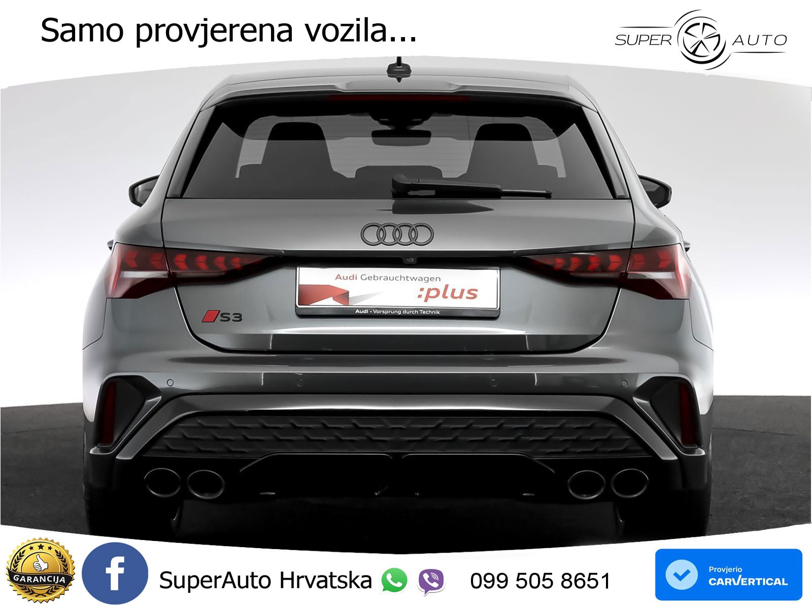 Audi S3 2.0 TFSI (333 KS) quattro S tronic MATRIX+GR SJED+KAM